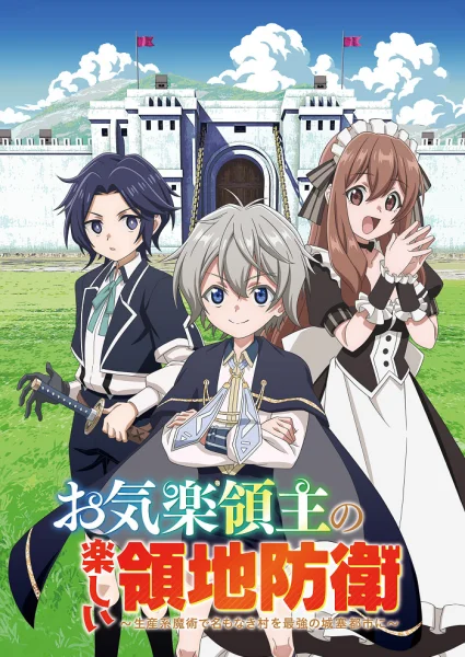 Аніме Весёлая защита владений беспечного лорда: Превращение безымянной деревни в неприступную крепость с помощью производственной магии